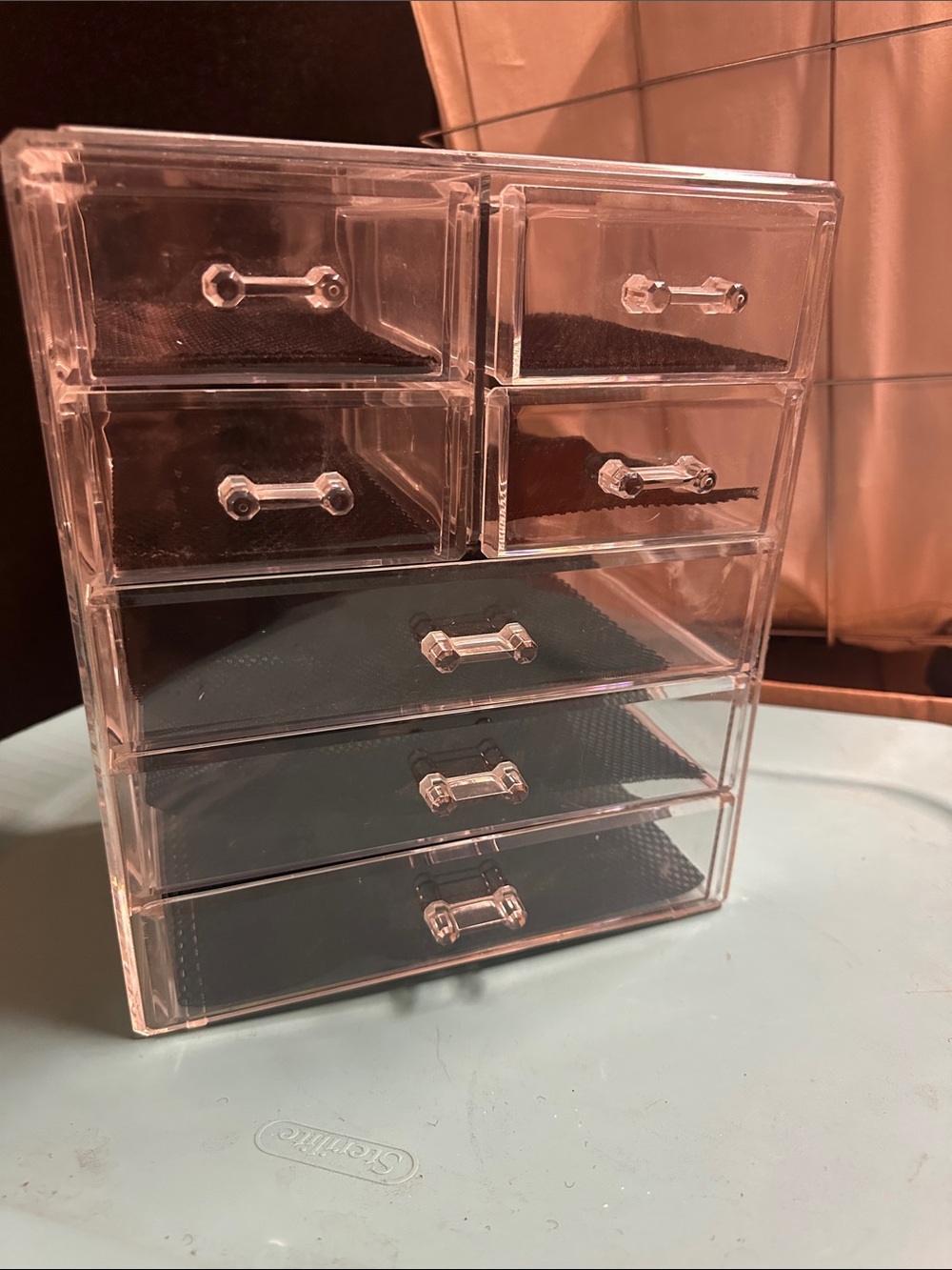 Clear Acrylic 7-Drawer Organizer - Transparent Storage for Home